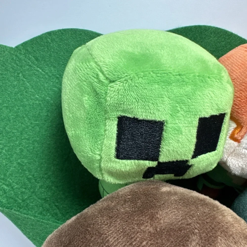 Ruz Minecraft 5pc Plush Bouquet Valentine Day Creeper Steve‎ Zombie Chicken Alex